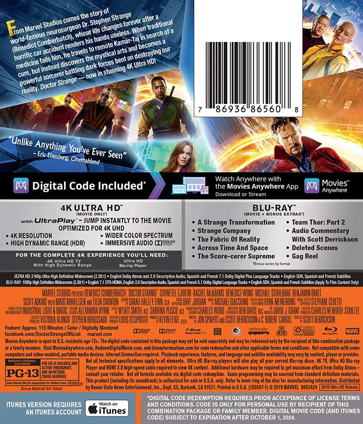 marvel s doctor strange upgraded to 4k ultra hd blu ray hd report 4k ultra hd blu ray