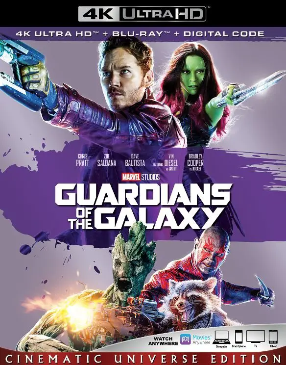 Guardians of the Galaxy 4k Blu-ray Front