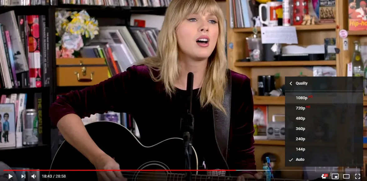 Taylor Swift Performs For Npr Music Tiny Desk Concert Series Hd