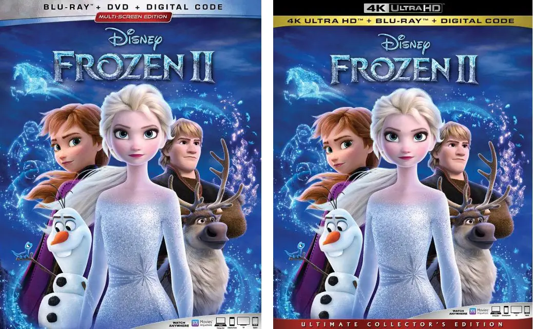 Frozen II Blu-ray & 4k blu-ray