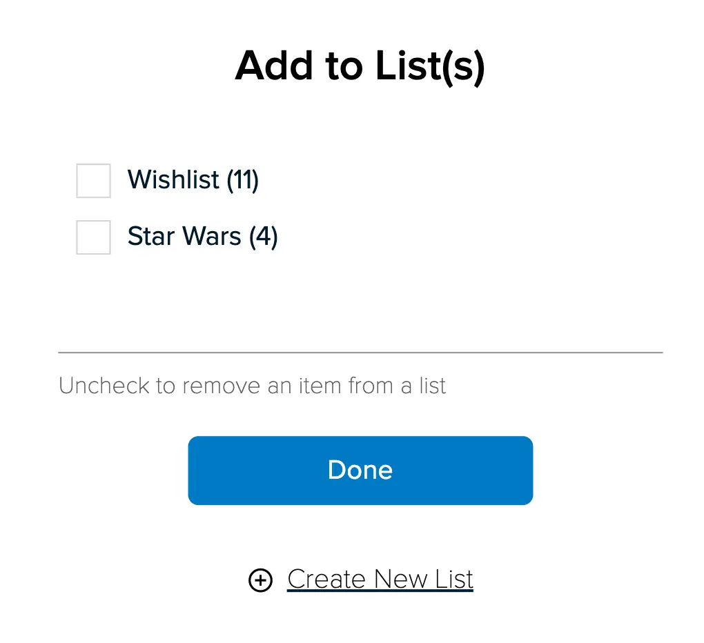 vudu-lists