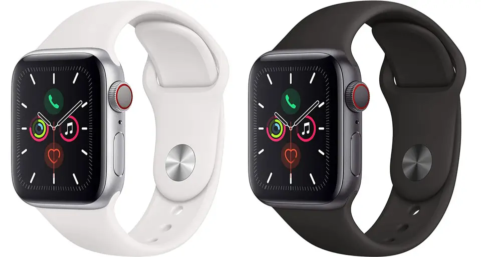 Apple-Watch-Series-5-black-white-band