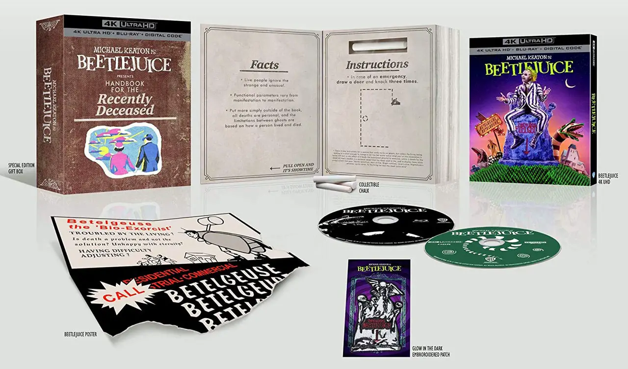 Beetlejuice K Blu Ray K SteelBook Exclusive Gift Set HD Report