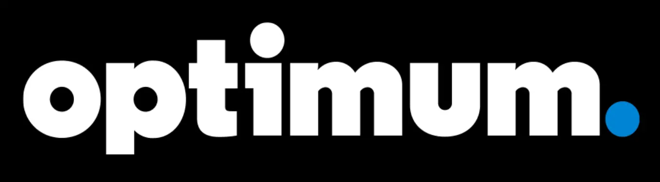 optimum logo on black
