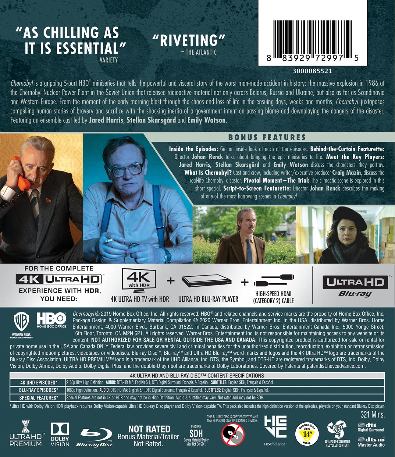 HBO's Mini-Series Chernobyl 4k UHD