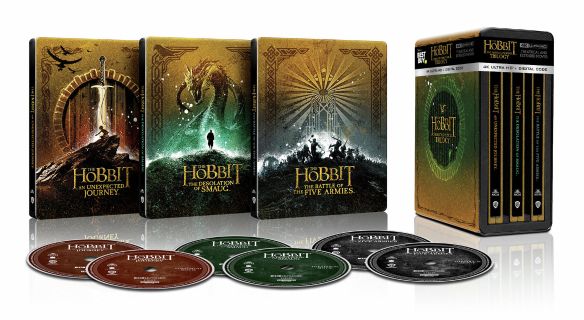 The Hobbit The Motion Picture Trilogy 4k Blu-ray SteelBook open