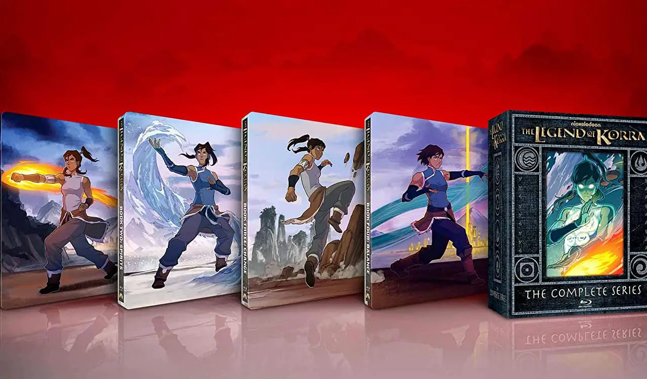 The Legend of Korra- The Complete Series Blu-ray Limited Edition Steelbook open 