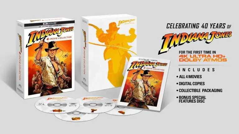 Indiana Jones 4-Movie Collection 4k Blu-ray open