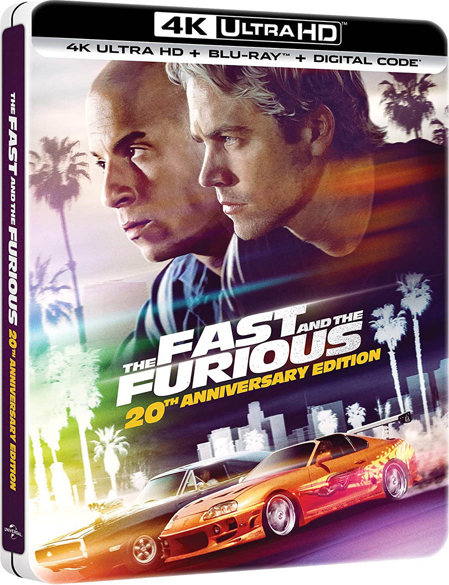 The Fast and the Furious 4k Blu-ray SteelBook angle