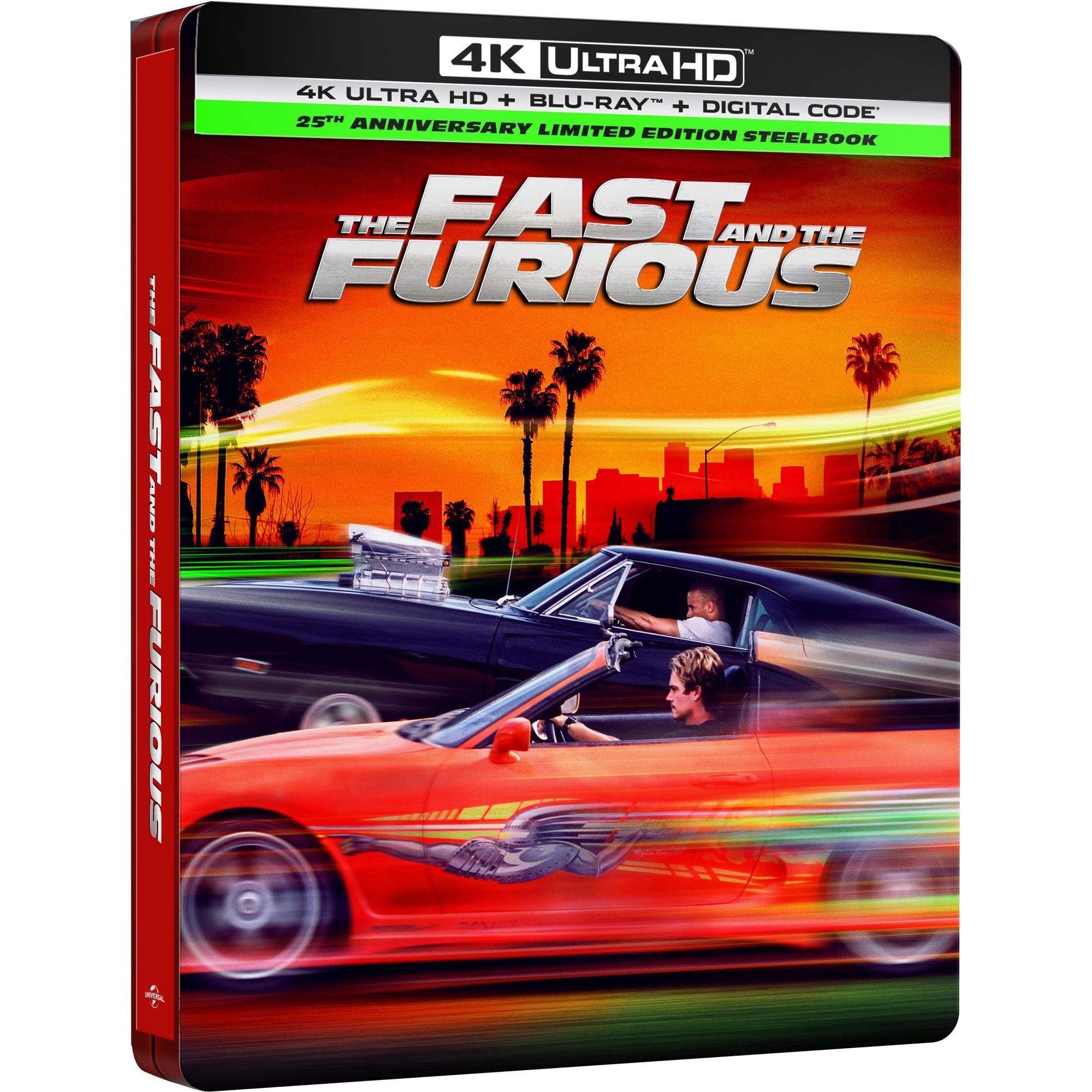 The Fast and the Furious 4k SteelBook 25th Anniversary
