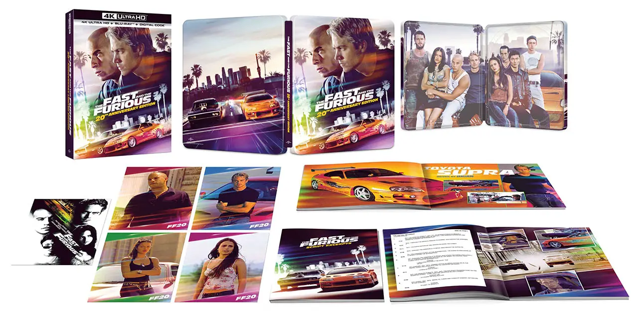 The Fast and the Furious 4k SteelBook open