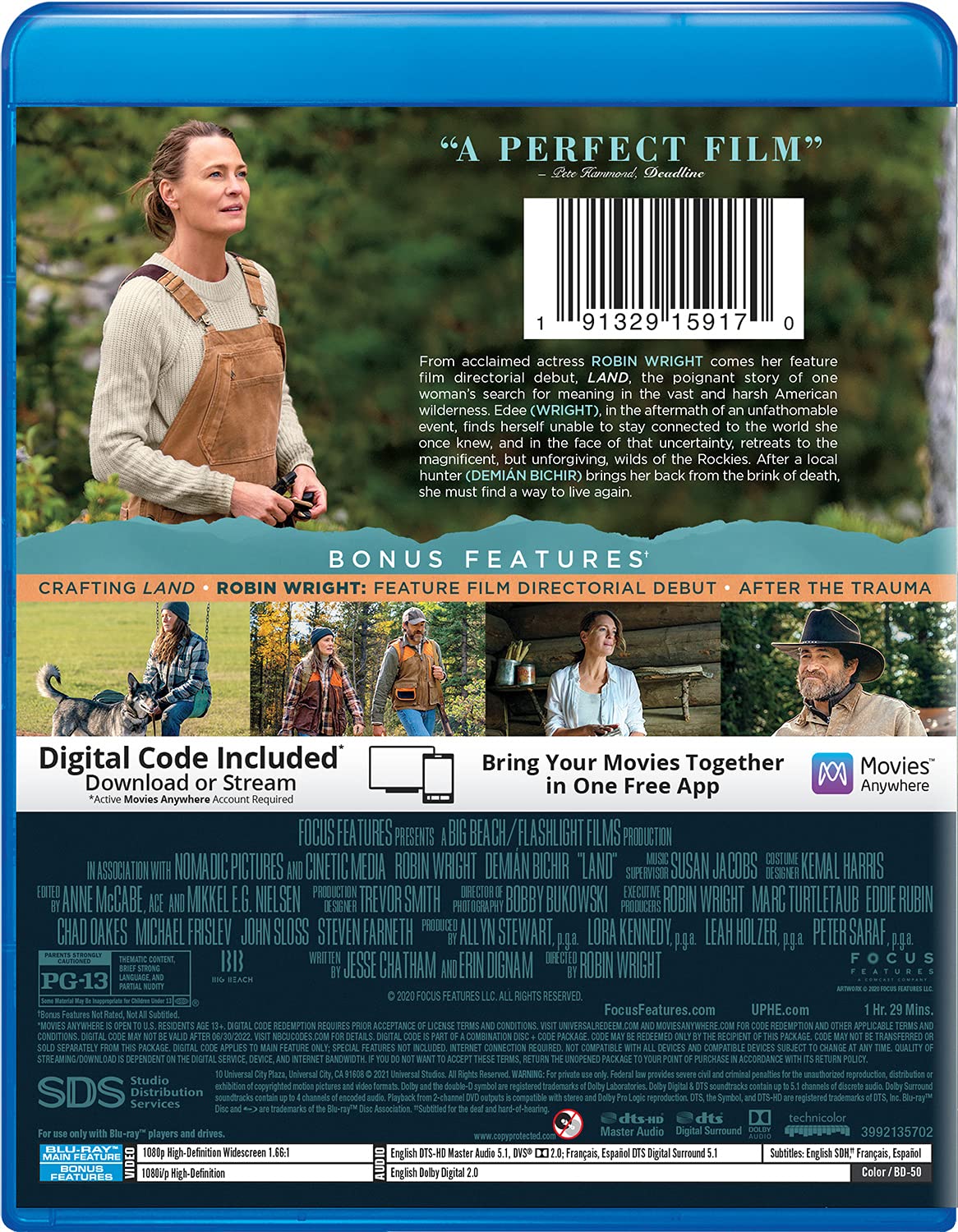 Land Blu-ray Digital combo back