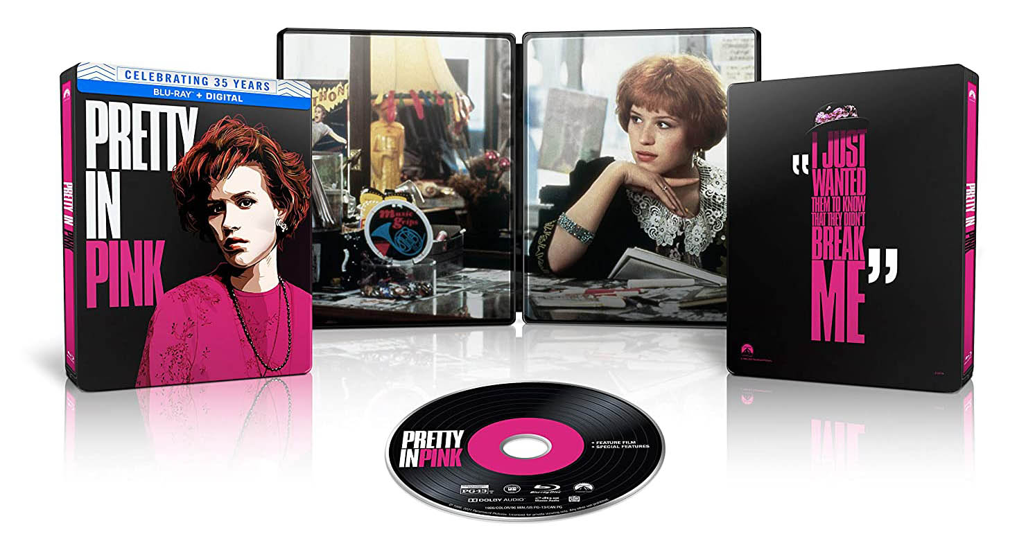 Pretty in Pink Blu-ray SteelBook open