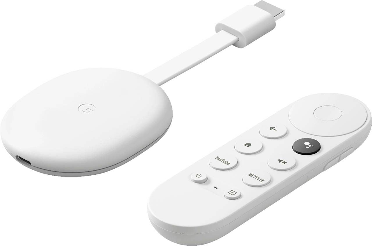 Chromecast with Google TV 4K snow white