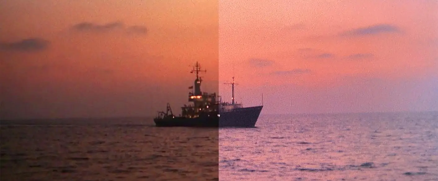 king kong 1976 boat sunset digital vs blu-ray
