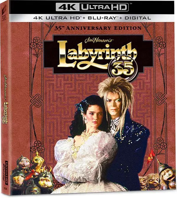 Labyrinth 35th Anniversary 4k SteelBook Blu-ray art
