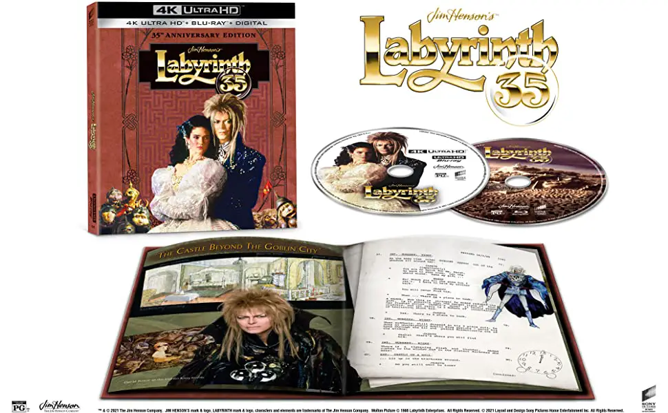 Labyrinth 35th Anniversary 4k SteelBook open