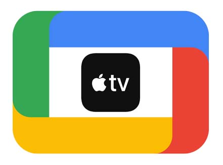 google tv apple tv logos