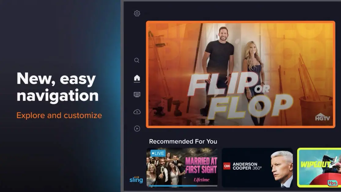 sling tv app for smart tv