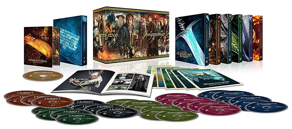 Middle Earth 6-Film Ultimate Collector's Edition 4k Blu-ray contents