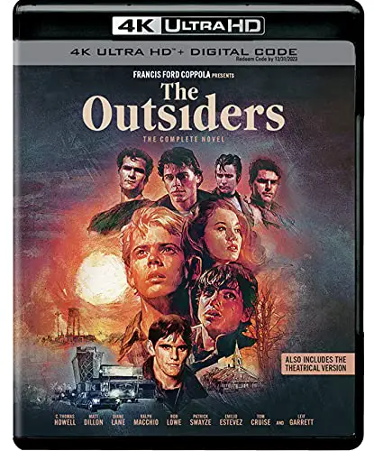 The Outsiders The Compete Novel 4k Blu-ray