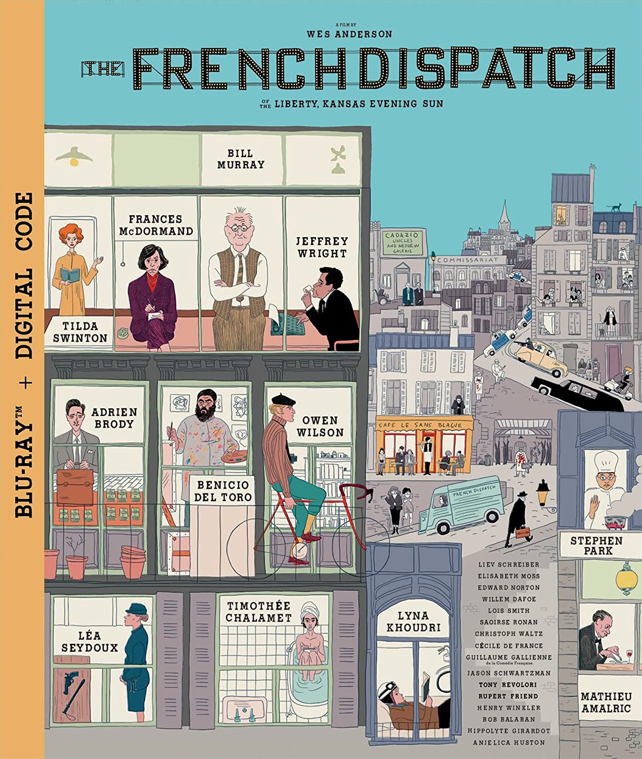 French Dispatch Blu-ray front