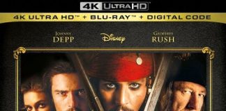 Pirates of the Caribbean: The Curse of the Black Pearl 4k Blu-ray