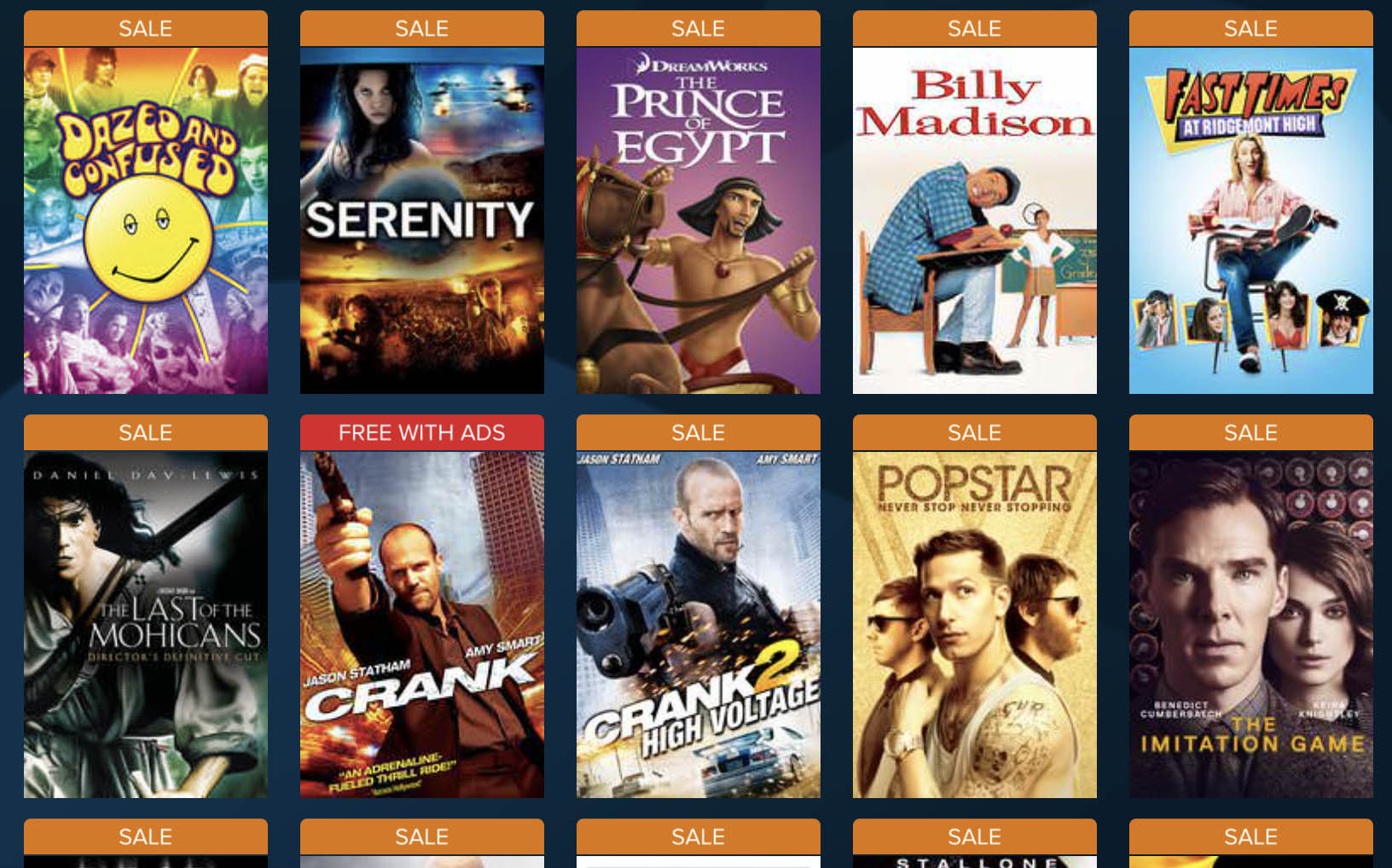 Vudu Weekend Sale Offers Movies For $4.99, Some In 4k UHD HD Report