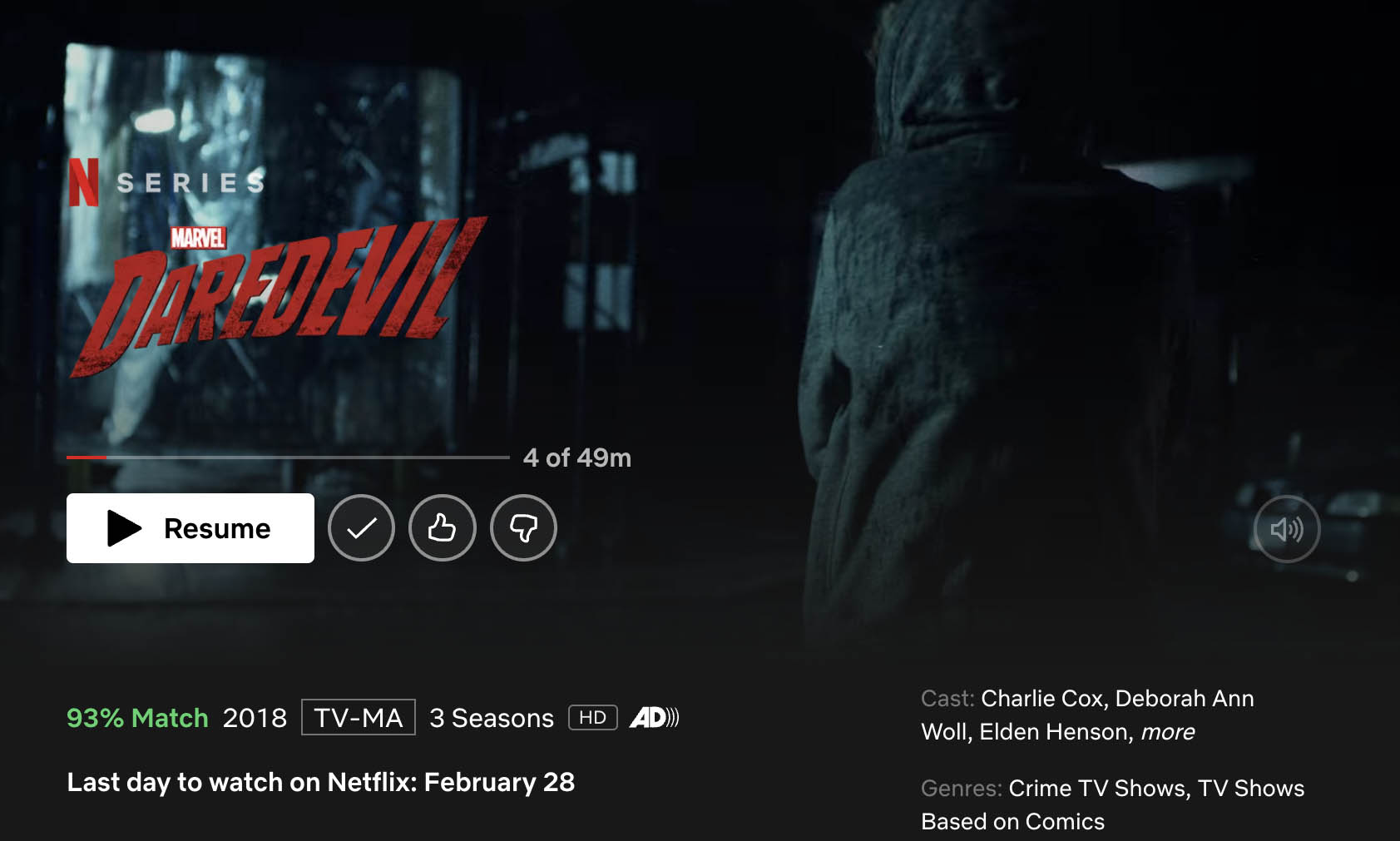 Marvel Daredevil leaving Netflix