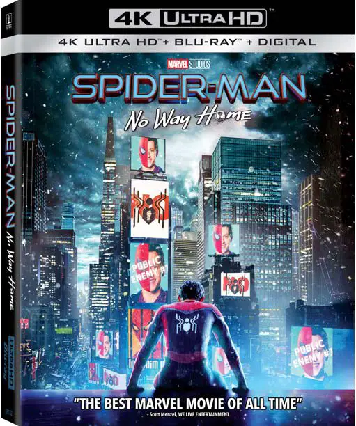 Spider-Man No Way Home Walmart Exclusive 4k Blu-ray