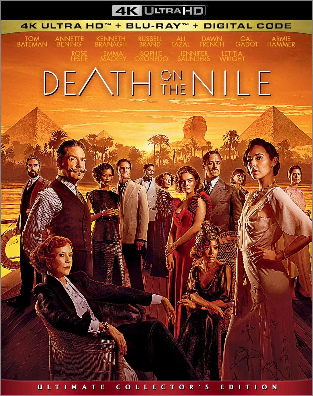 Death on the Nile 2022 4k Blu-ray back