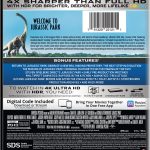 Jurassic Park 1993 4k Blu-ray back