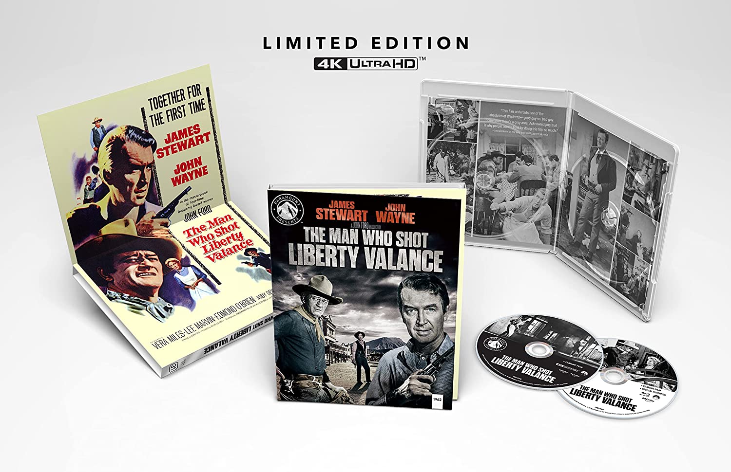 Paramount Presents- The Man Who Shot Liberty Valance 4k Blu-ray open
