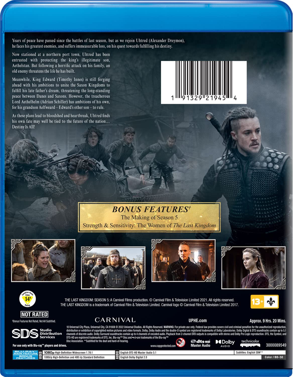 The Last Kingdom- Season Five Blu-ray back