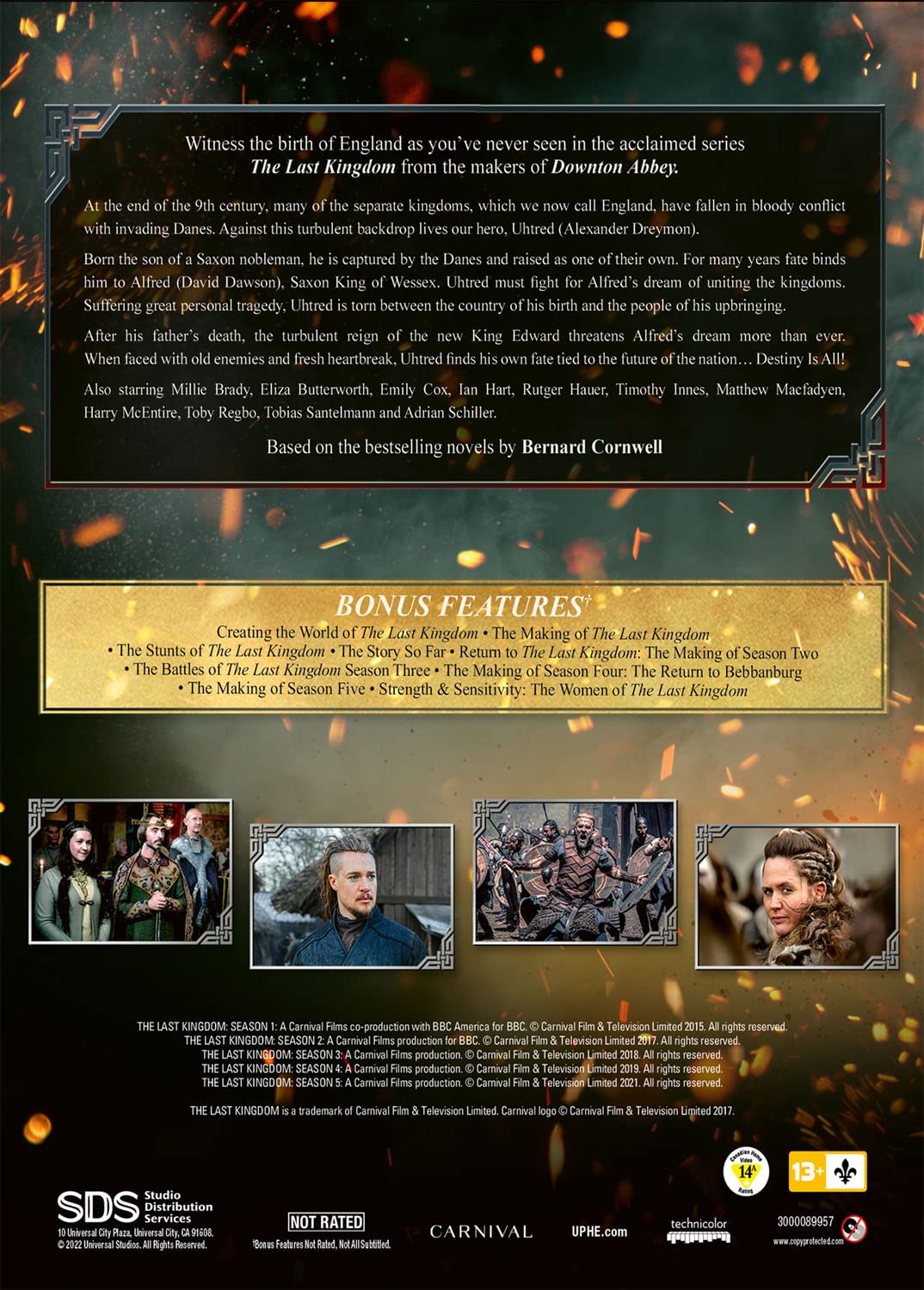 The Last Kingdom- The Complete Series Blu-ray back