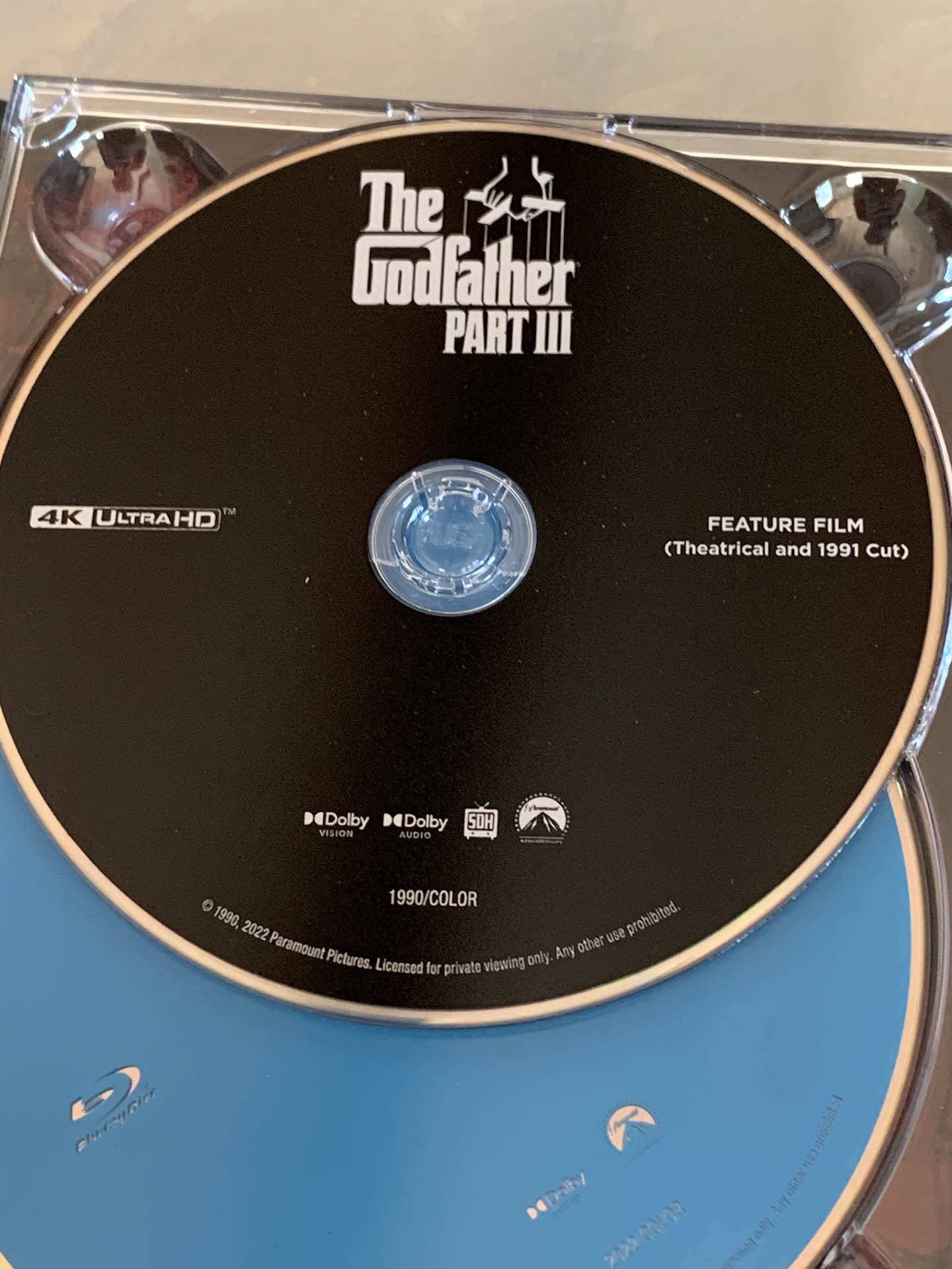 the godfather trilogy 4k Blu-ray bonus