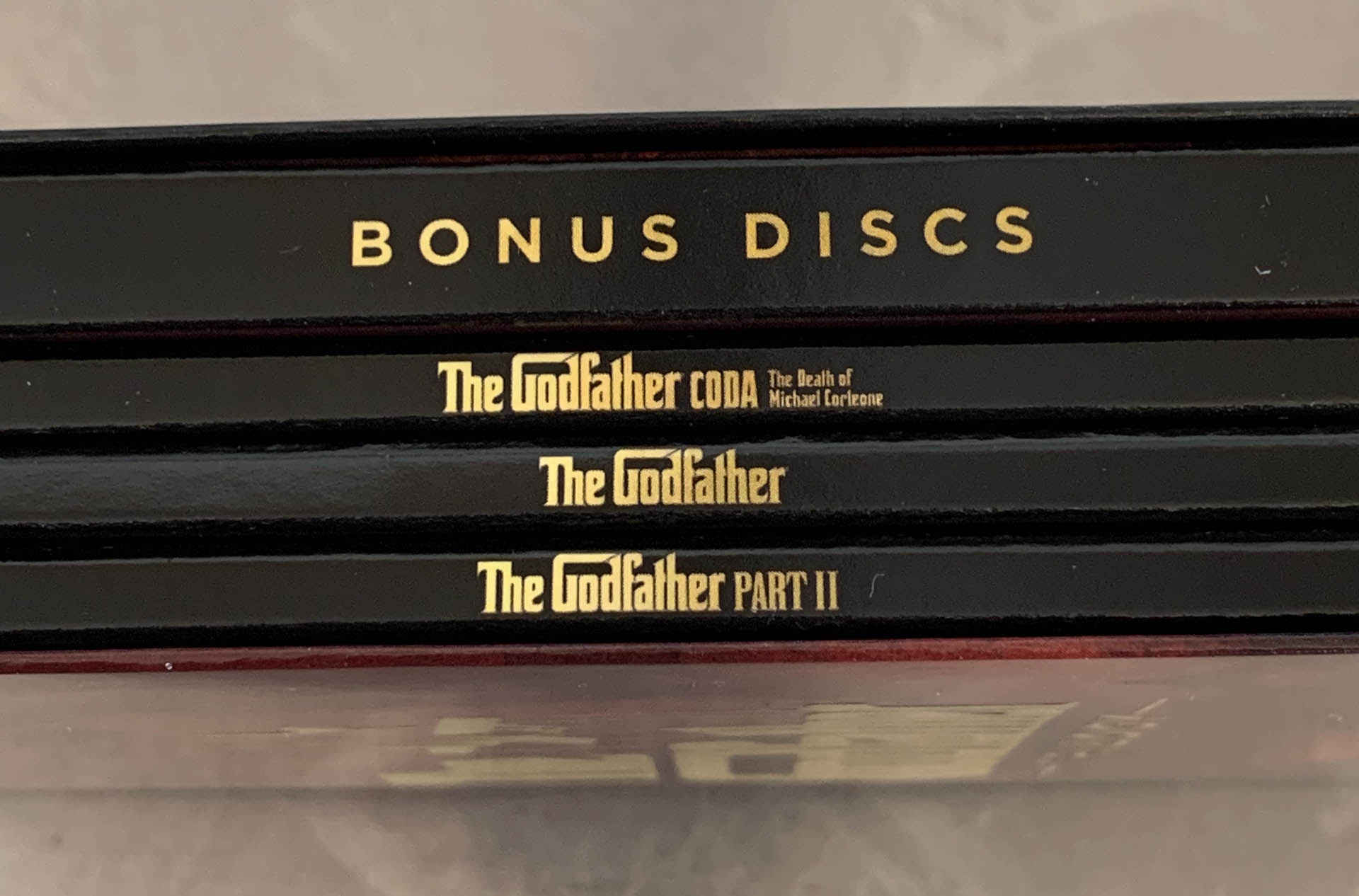 the godfather trilogy 4k Blu-ray side