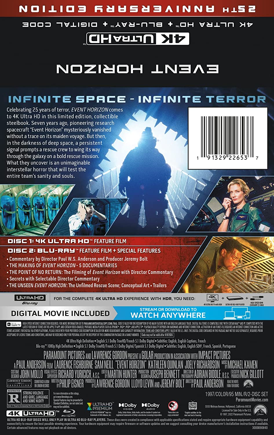 Event Horizon Limited-Edition Steelbook back