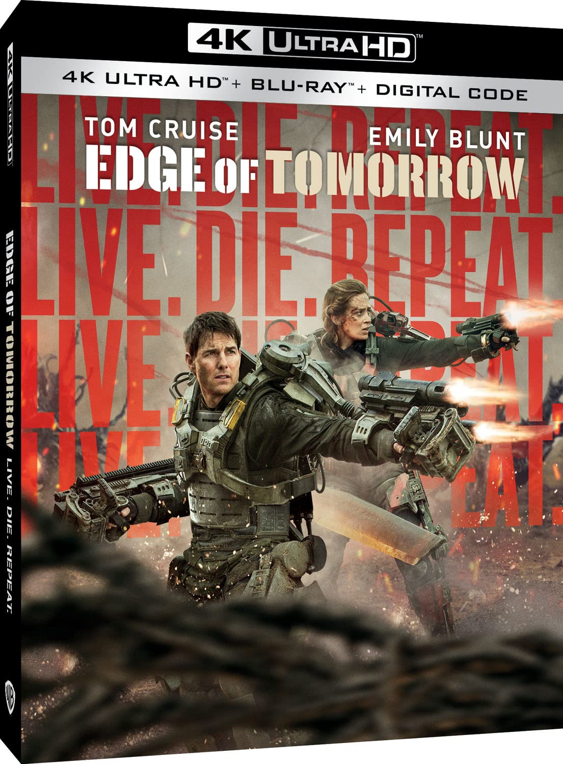 Live Die Repeat- Edge of Tomorrow 4k Blu-ray 2022 back