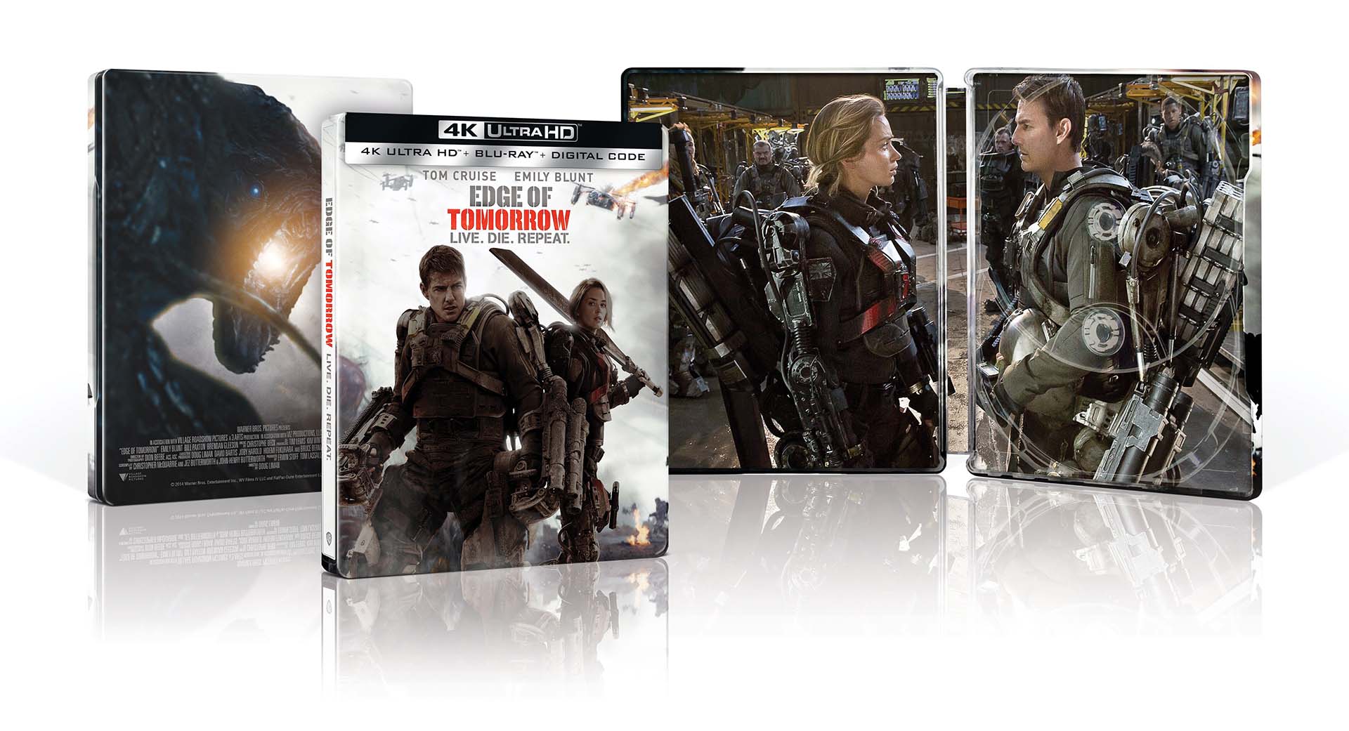 Live Die Repeat- Edge of Tomorrow 4k Blu-ray SteelBook open 1920px