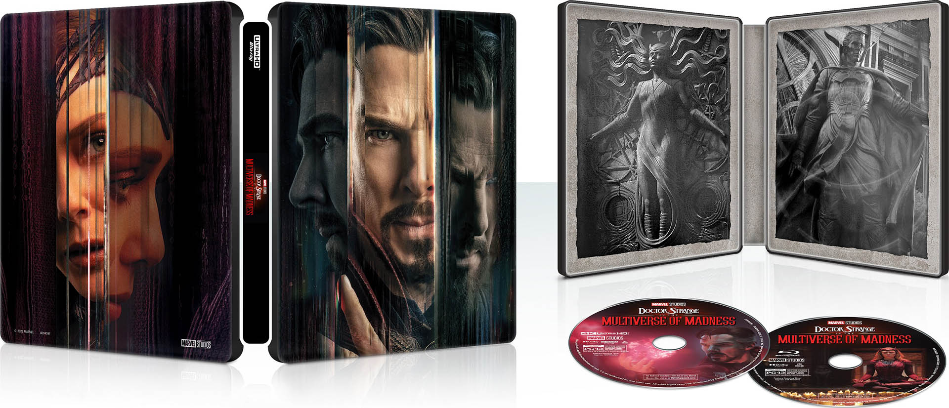 Doctor Strange in the Multiverse of Madness 4k Blu-ray Best Buy SteelBook open
