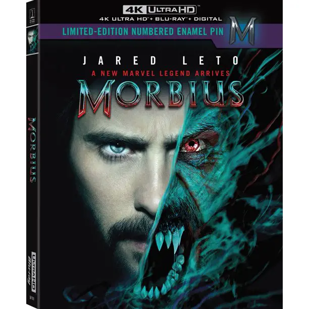 Morbius 4k Blu-ray Walmart exclusive with pin