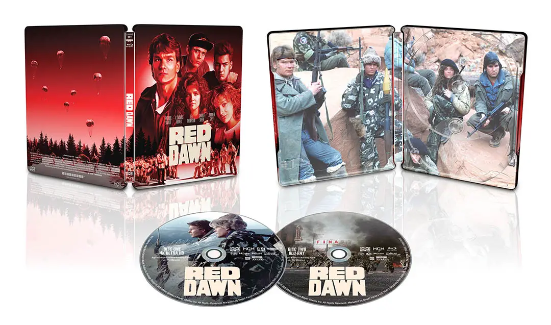 Red Dawn 4k Blu-ray SteelBook open 1080px