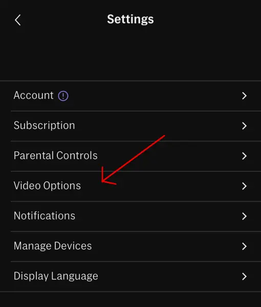Max app settings video