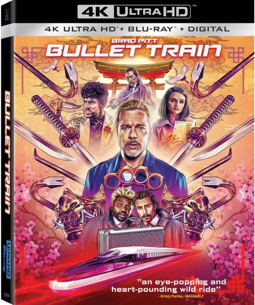 Bullet Train (2022) 4k Blu-ray Walmart Exclusive O Sleeve 