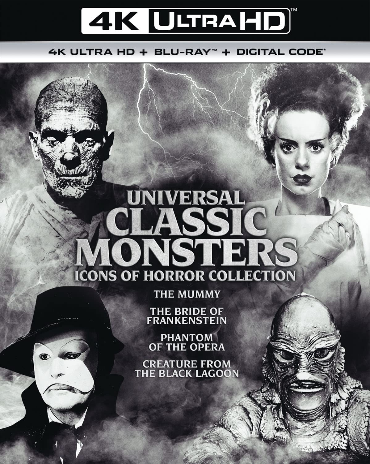 Universal Classic Monsters- Icons of Horror Collection 4k Blu-ray flat