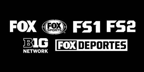 fox fox sports networks on black