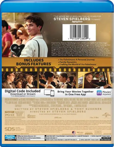 The Fabelmans Blu-ray/DVD/Digital 