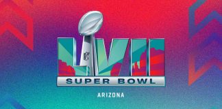 Super Bowl LVII 2022/2023 logo on background
