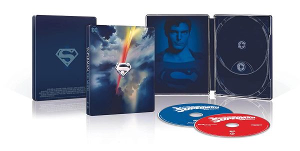 Superman The Movie 4k Blu-ray SteelBook open